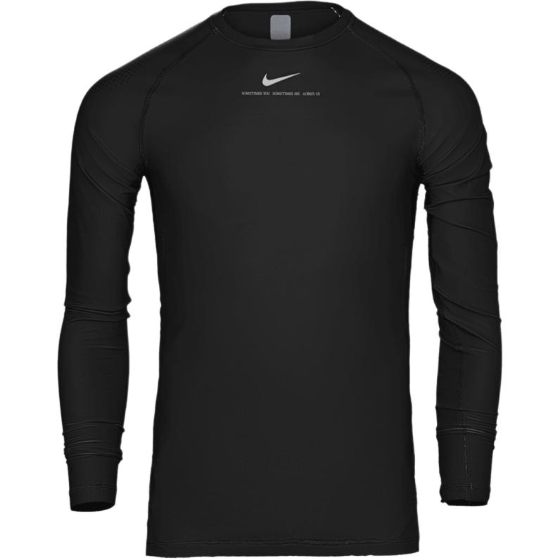 Nike x Drake Collaboration Letter Print Black Long Sleeve Raglan Tee  US Style DN0001-010