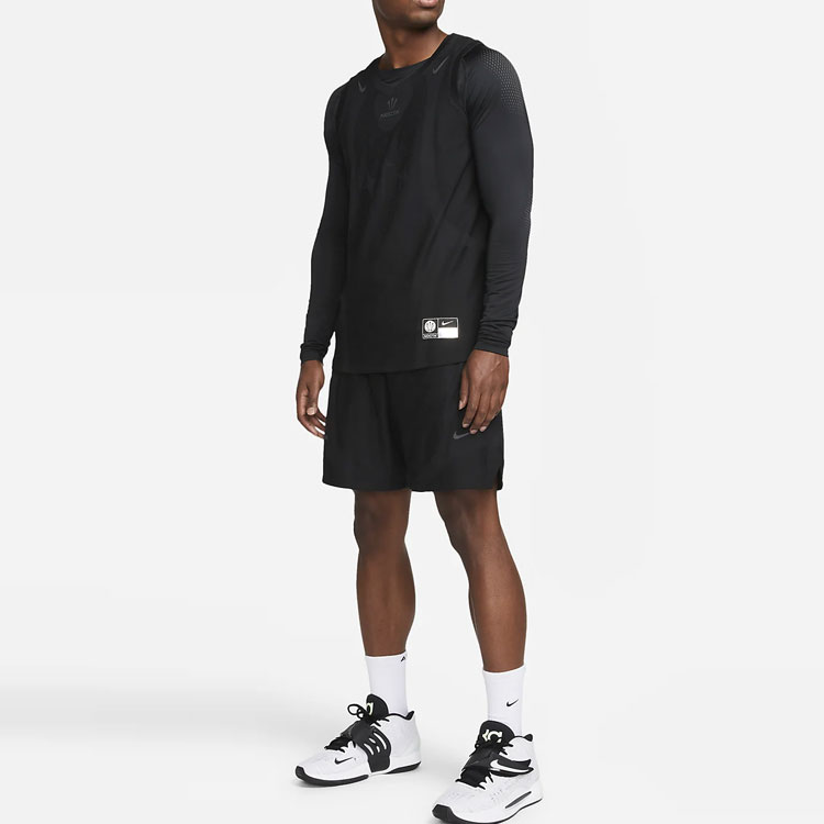 Shop Nike x Drake 聯名美式黑色字母印花長袖棒球衫 DN0001-010