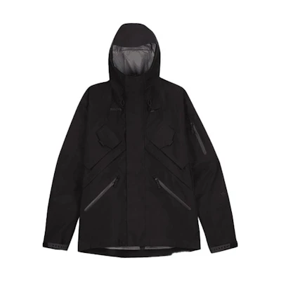 Nike Drake NOCTA Black Windproof Outdoor Utility Jacket with Multiple Pockets DA4114-010