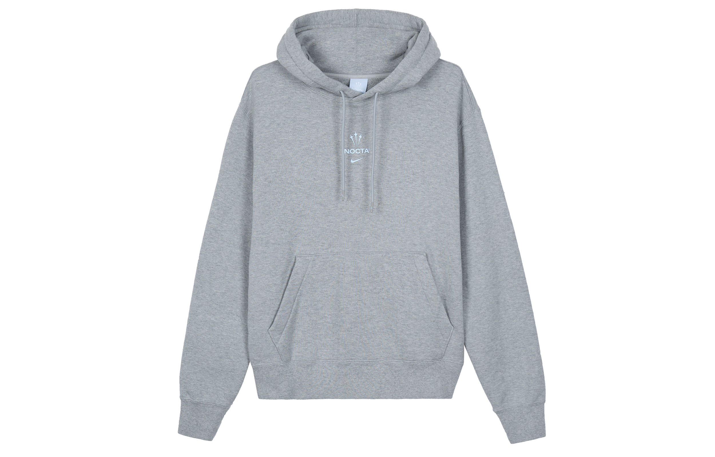 Nike x Drake NOCTA Hoodie Grey Unisex Fleece with Logo Print Asian Edition. DX2838-063