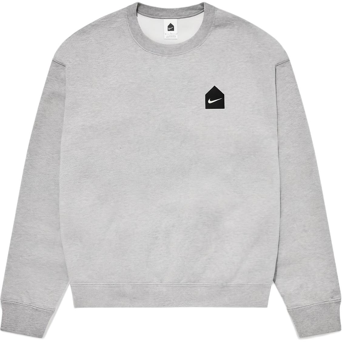 Nike x DSM FW23 Logo Crewneck Sweatshirt Unisex Grey Pullover DJ2758-063