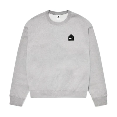 Nike DSM FW23 Logo Crewneck Sweatshirt Unisex Grey Pullover DJ2758-063