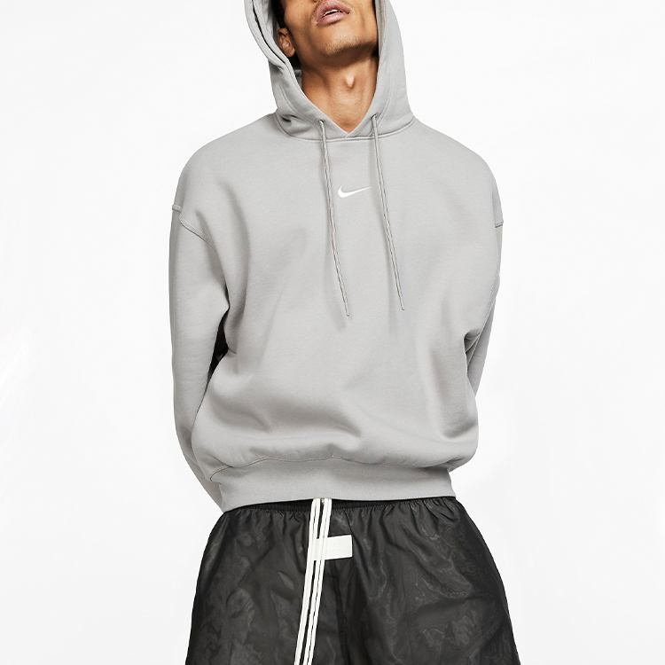 Purchase 耐克 x Fear of God 男款双重帽设计灰色羊毛连帽衫 AR0634-003