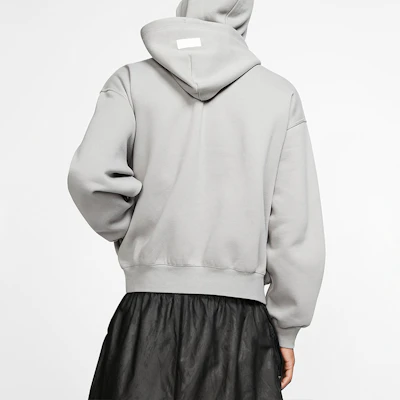 耐克 x Fear of God 男款双重帽设计灰色羊毛连帽衫 AR0634-003 Details for 耐克 x Fear of God 男款双重帽设计灰色羊毛连帽衫 AR0634-003