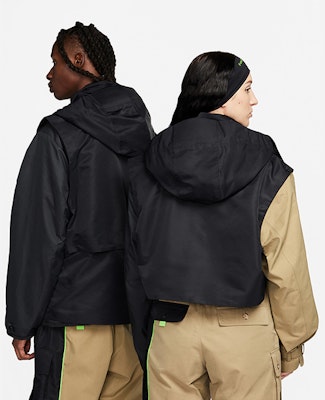 Nike x Feng Chen Wang FW23 拼接解構連帽外套 男女同款 黑色 DV4000-068 Details for Nike x Feng Chen Wang FW23 拼接解構連帽外套 男女同款 黑色 DV4000-068