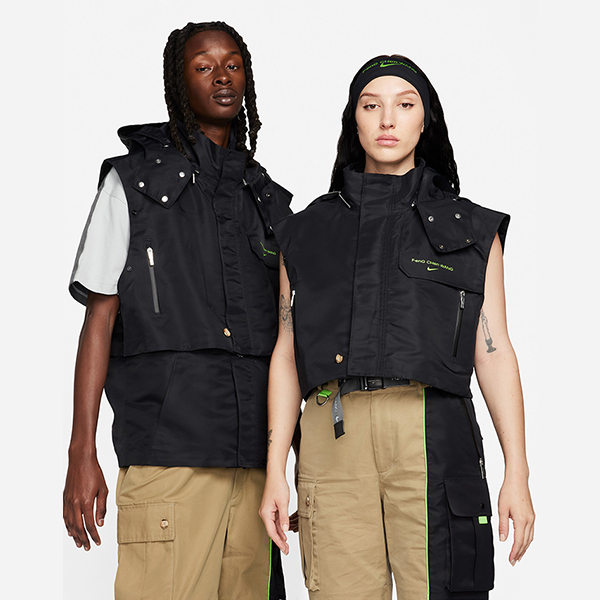 Cheap Nike x Feng Chen Wang FW23 拼接解構連帽外套 男女同款 黑色 DV4000-068