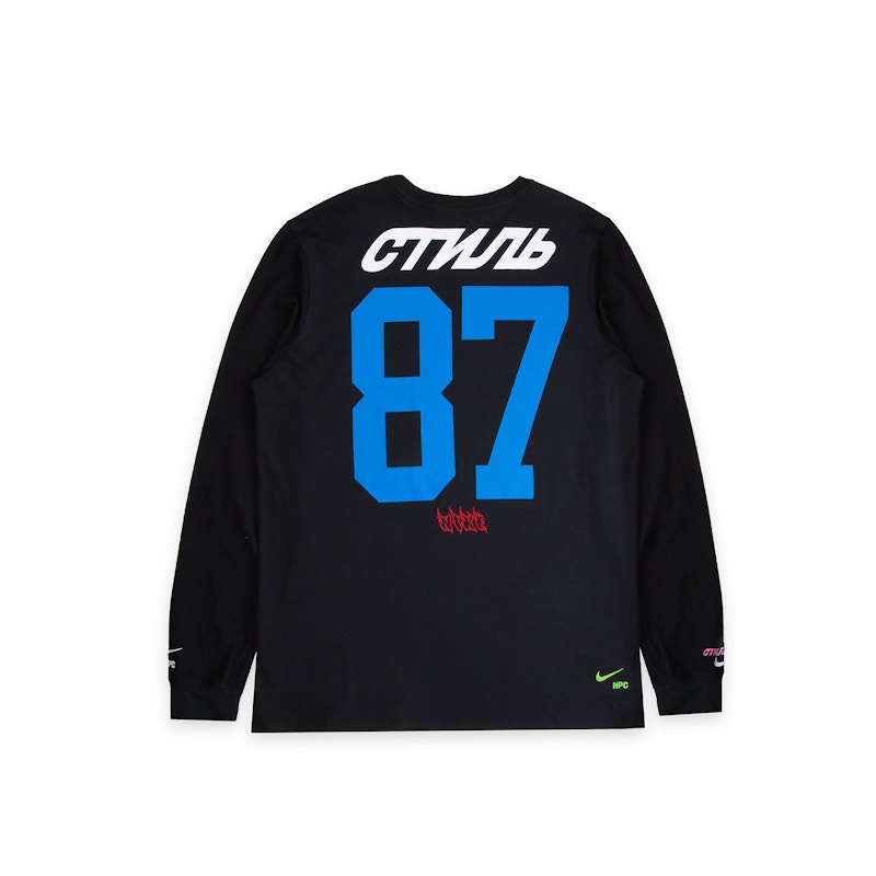 Beli Nike x Heron Preston L/S Tee Black - Novelship