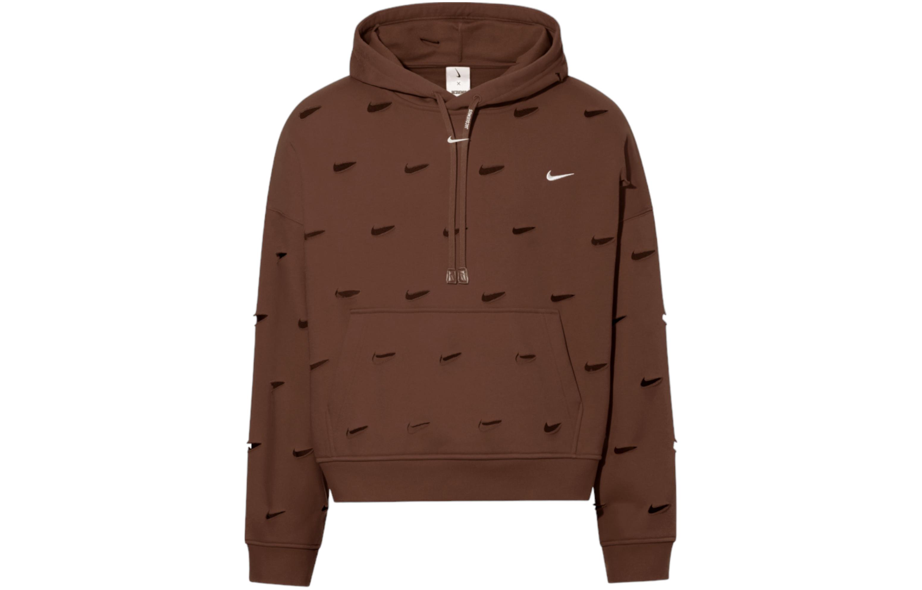 Nike x Jacquemus SS24 Logo Cutout Hoodie Brown Unisex Casualwear. FJ3482-259