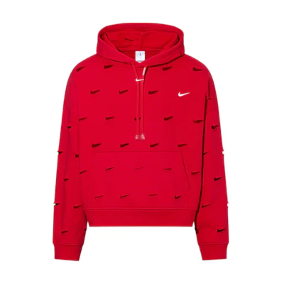 Nike Jacquemus SS24 Red All-Over Cut-Out Hoodie Unisex Asia Edition FJ3482-657