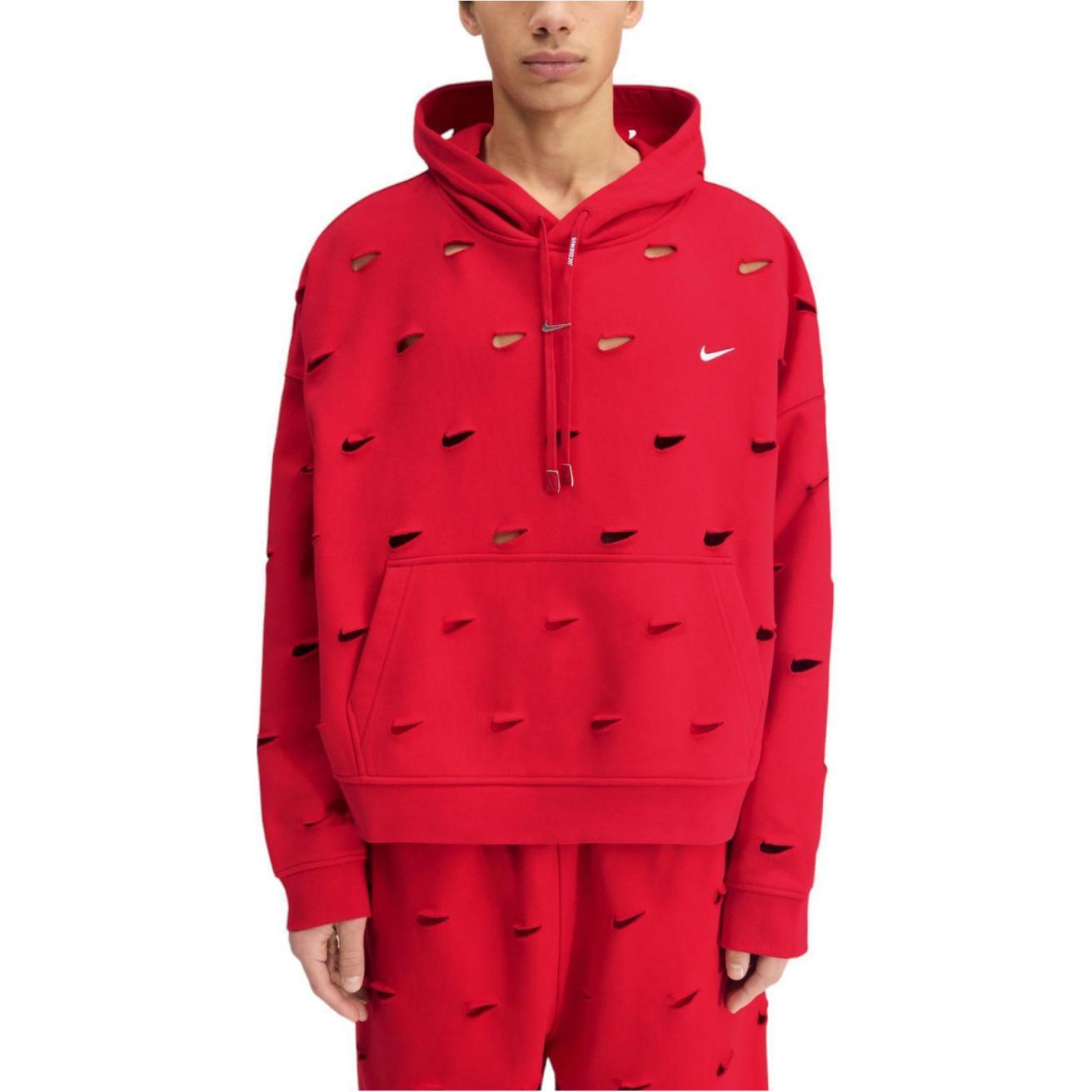 Nike Jacquemus SS24 Red All-Over Cut-Out Hoodie Unisex Asia Edition FJ3482-657 圖 3