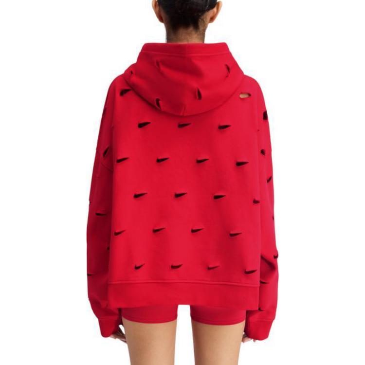 Nike Jacquemus SS24 Red All-Over Cut-Out Hoodie Unisex Asia Edition FJ3482-657 圖 4