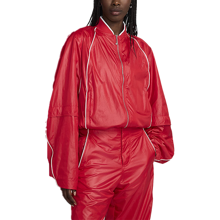 Nike x Jacquemus Unisex Red/White Track Zip Jacket Collaboration. FV5698-642