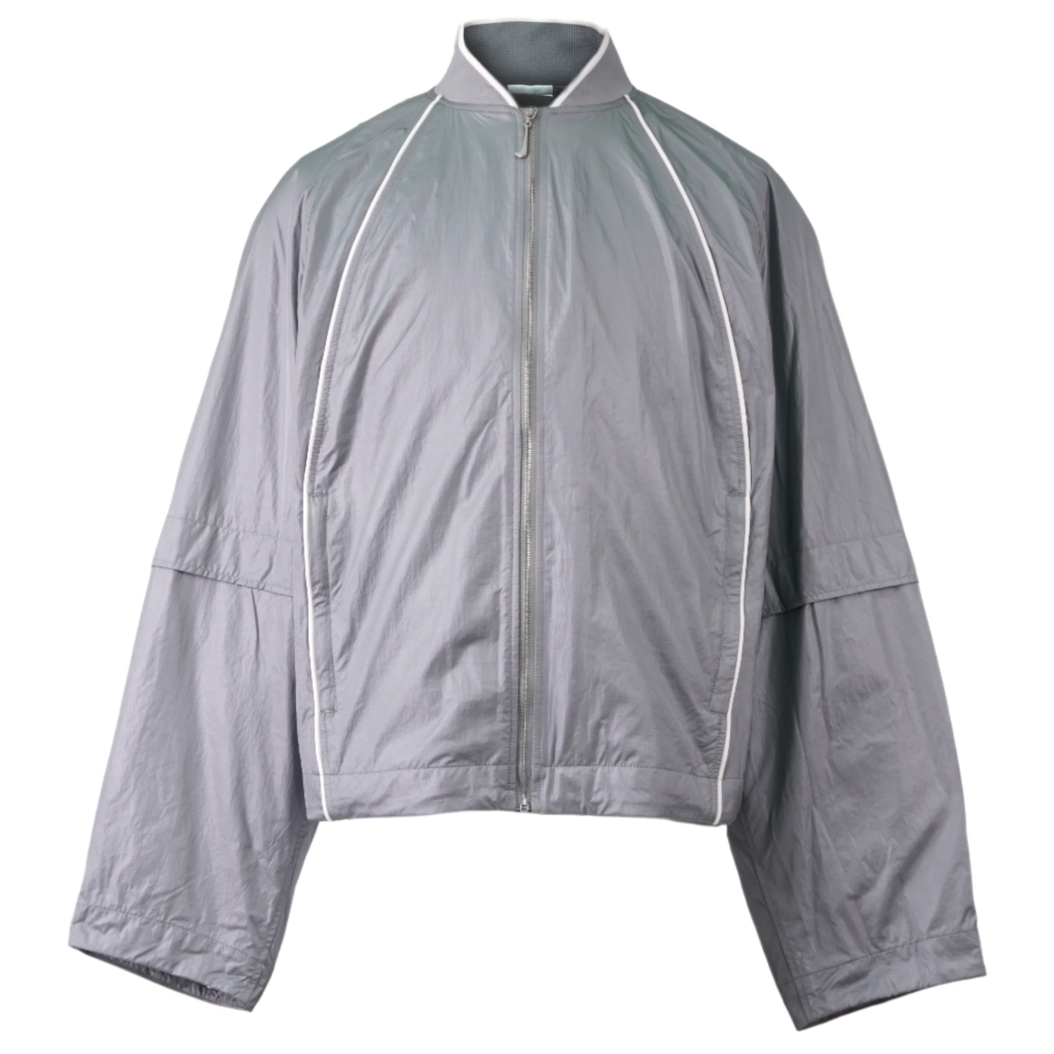 Nike x Jacquemus Waterproof Windbreaker Jacket Unisex Particle Grey/White. FV5698-073