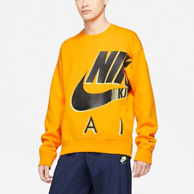 Nike x Kim Jones Fleece Crewneck Orange Shop Nike x Kim Jones Fleece Crewneck Orange