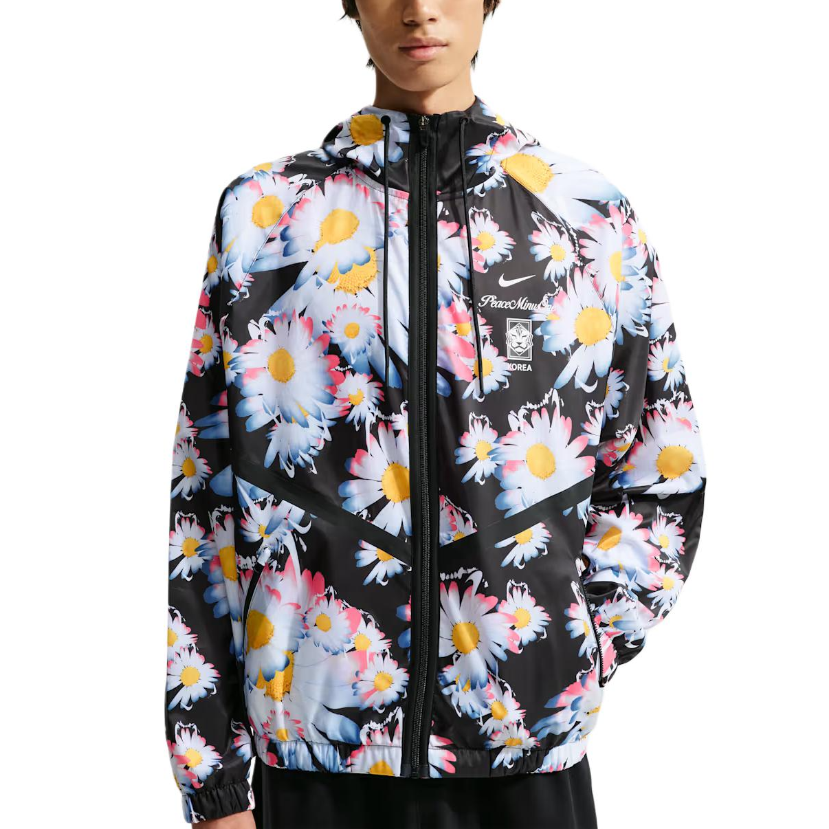 Nike x Korea x PEACEMINUSONE Floral Lightweight Woven Loose Jacket IH1622-010