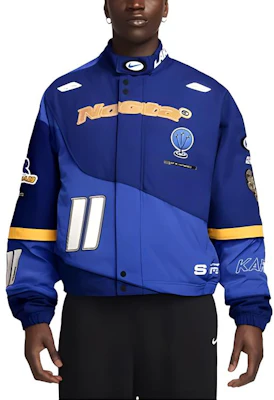 Nike x L''Art de L''Automobile x Nocta SS24 Jaket Biru dengan Ritsleting dan Cetakan. FD2194-455 Shop Nike x L''Art de L''Automobile x Nocta SS24 Jaket Biru dengan Ritsleting dan Cetakan. FD2194-455