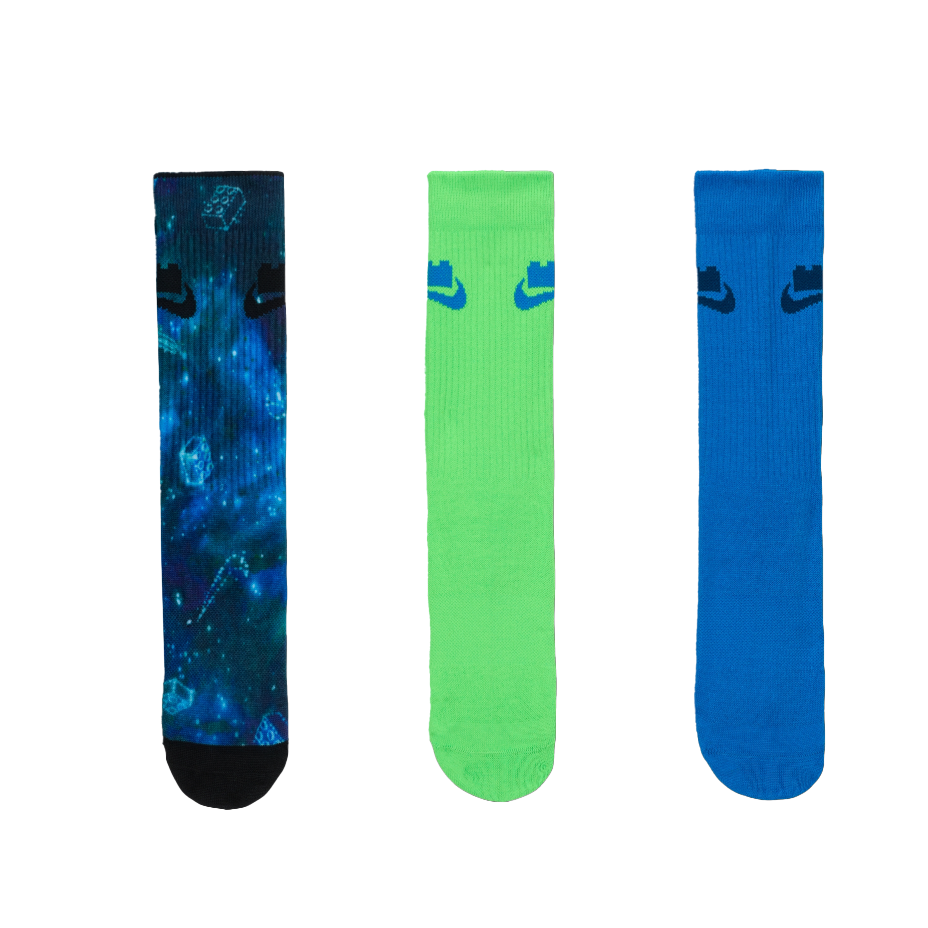 Nike x LEGO Collection Everyday Essentials Crew Socks Unisex 3-Pack. HV9635-901