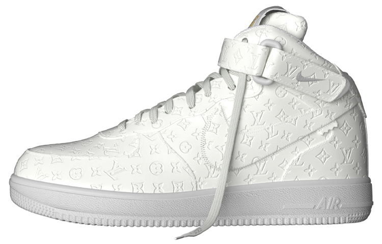 grey louis vuitton air force 1