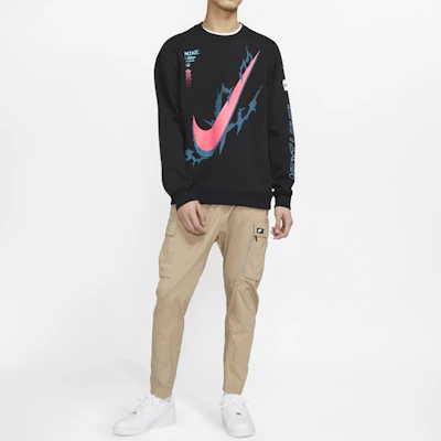 Nike x LPL Sweatshirt Hitam Knit Pullover DA5005-010 Details for Nike x LPL Sweatshirt Hitam Knit Pullover DA5005-010