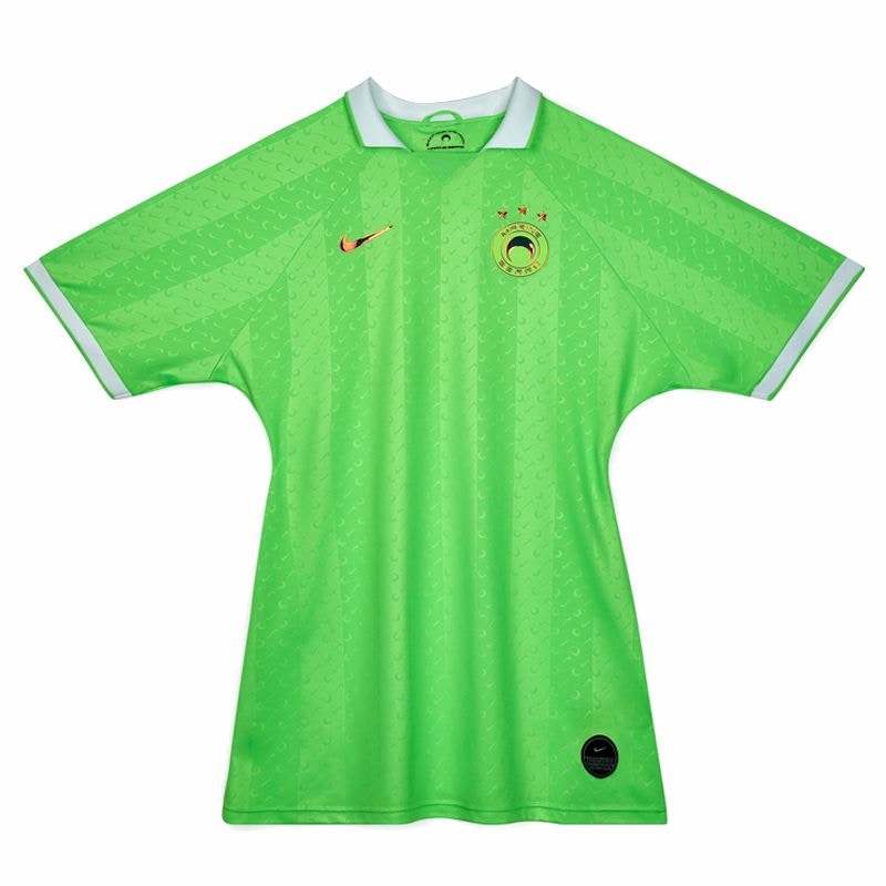 Order 耐克 x Marine Serre 双色球衣连体衣 柑橘冰色/绿击/黑色 CJ5934-838