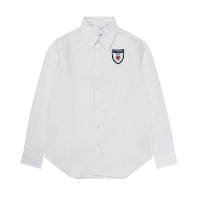 Nike Martine Rose Long Sleeve Shirt White Unisex Casual Fit Collared Top. DV0848-100