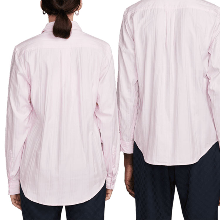 Nike Martine Rose Pink Logo Print Striped Long Sleeve Shirt Unisex Asia Edition AQ4458-007 圖 5