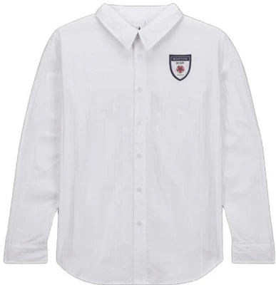 Nike x Martine Rose SS23 白色條紋Logo長袖襯衫 男女同款 亞洲限定版 DV0849-100 Buy Nike x Martine Rose SS23 白色條紋Logo長袖襯衫 男女同款 亞洲限定版 DV0849-100