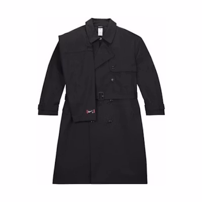 Nike Martine Rose Unisex Navy Collared Long Sleeve Casual Overcoat. DV0850-414