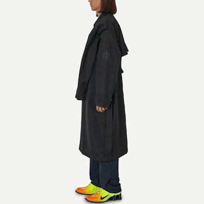 Nike x Martine Rose Unisex Navy Collared Long Sleeve Casual Overcoat. DV0850-414 Details for Nike x Martine Rose Unisex Navy Collared Long Sleeve Casual Overcoat. DV0850-414