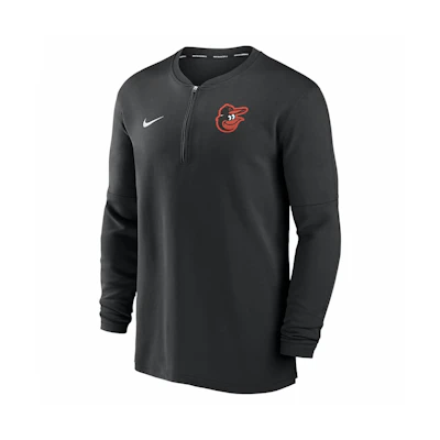 Nike MLB Baltimore Orioles Authentic Game Time Crewneck Sweatshirt Black 014G00AOLE-G5B