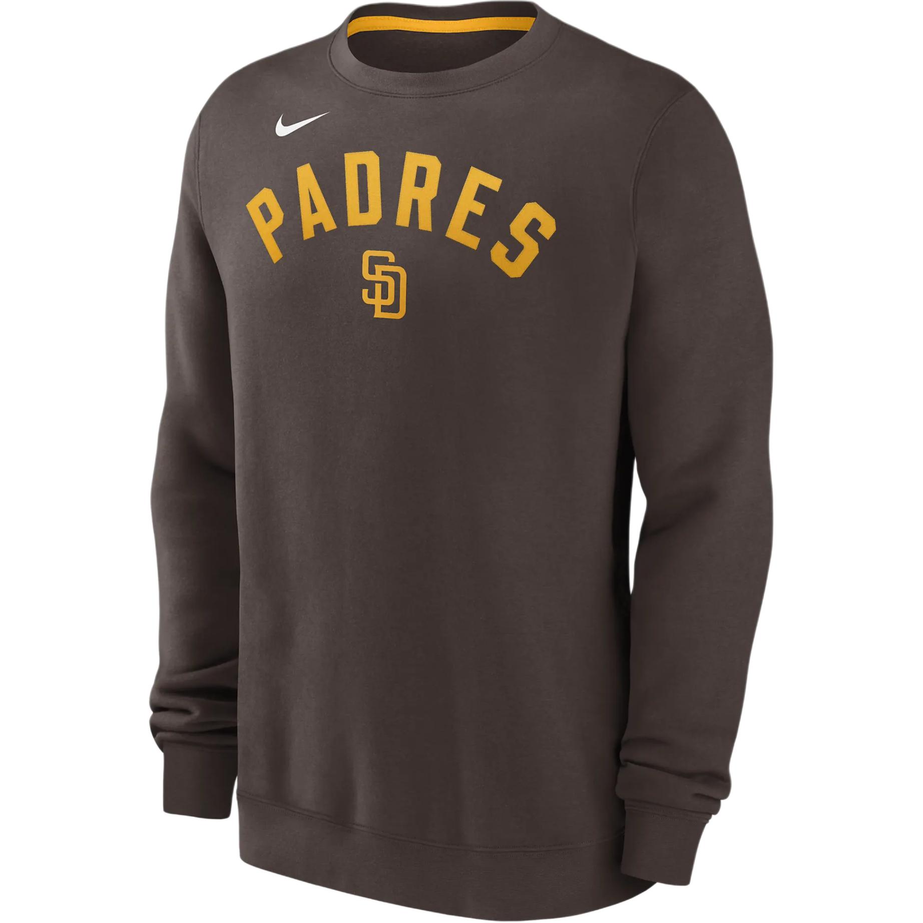 Nike x MLB Brown Logo Pullover Crewneck Sweatshirt Fashionable Comfort NKPU992ZPYP-N9P