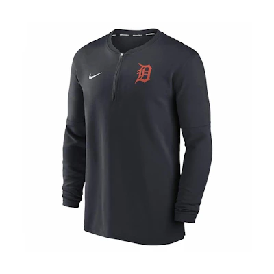 Nike MLB Detroit Tigers Authentic Game Time UV-Proof Lightweight Sweatshirt Blue 014G4FADG-G5B