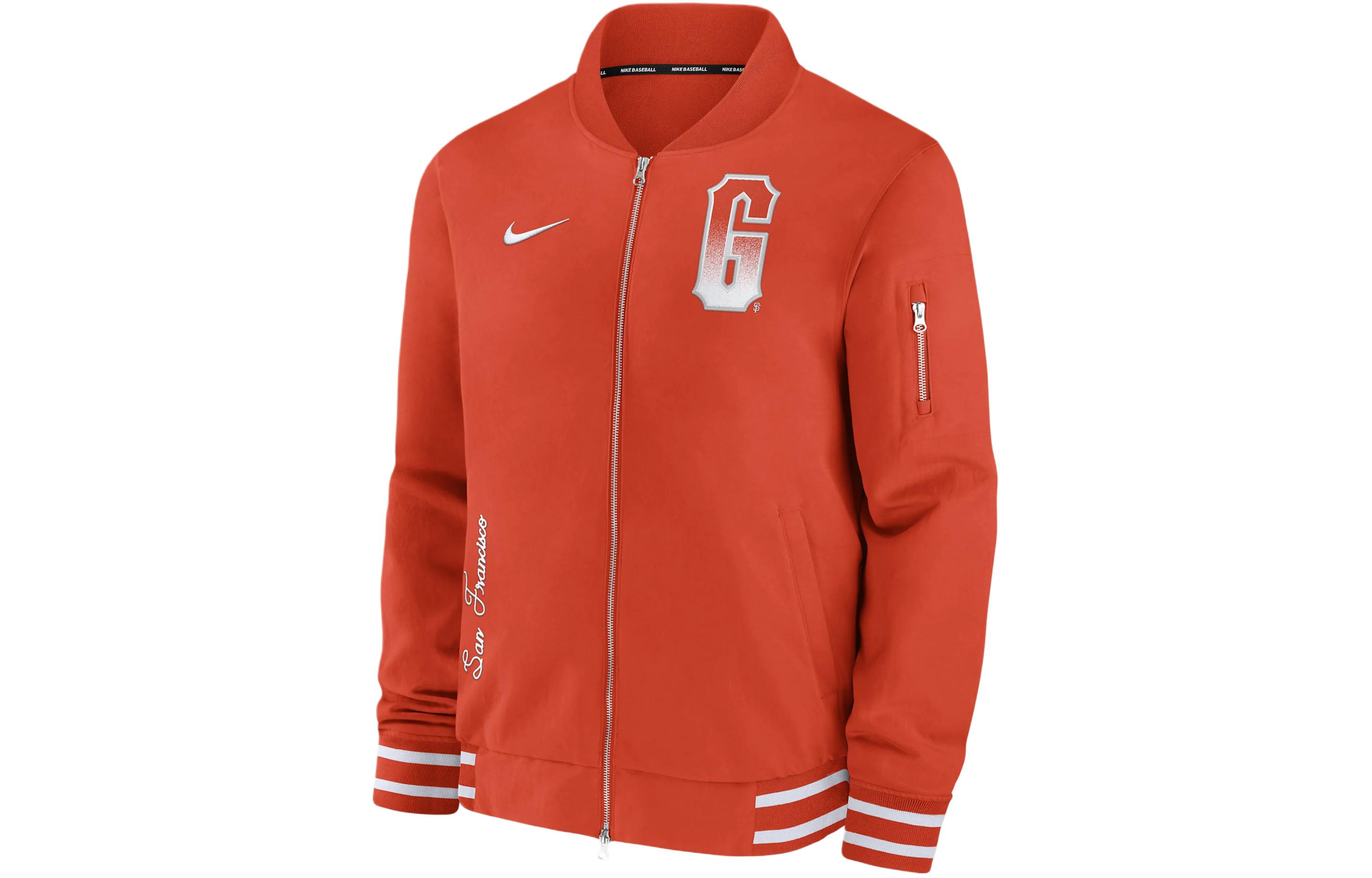 Nike MLB Full-Zip Bomber Jacket Orange - Outdoor Sportswear 015D08E4GIA-ZHD