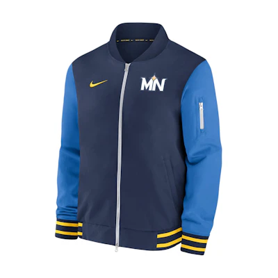 Nike MLB Minnesota Twins City Connect Navy Waterproof Bomber Jacket Men 015D09BZTIS-JA8