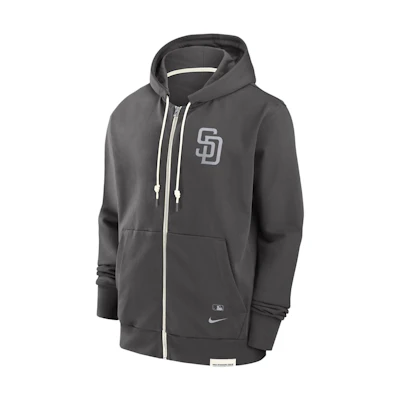 Nike MLB San Diego Padres Full-Zip Hoodie Gray 014Z03BGPYP-N0K