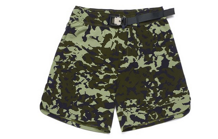 Shop Nike x MMW Celana Ketat 2-in-1 Camo Hijau AR5615-010