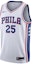 Buy Nike x NBA Ben Simmons 76ers Fan Edition Jersey White Men’s #25 Limited Edition 864441-101