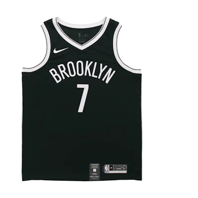 Nike NBA Brooklyn Nets Kevin Durant #7 Fan Edition Jersey Black Men's 864459-018