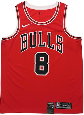 Nike x NBA Chicago Bulls Zach LaVine #8 Fan Edition Basketball Jersey Red Men's 864465-666 Buy Nike x NBA Chicago Bulls Zach LaVine #8 Fan Edition Basketball Jersey Red Men's 864465-666