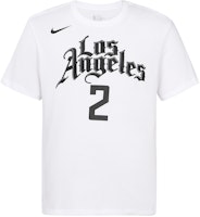 Nike x NBA City Edition 19-20 LA Clippers Leonard #2 Graphic Tee White (Men's) BV8768-103 Nike x NBA City Edition 19-20 LA Clippers Leonard #2 Graphic Tee White (Men's) BV8768-103