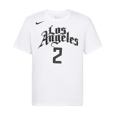 Nike NBA City Edition 19-20 LA Clippers Leonard #2 Graphic Tee White (Men's) BV8768-103