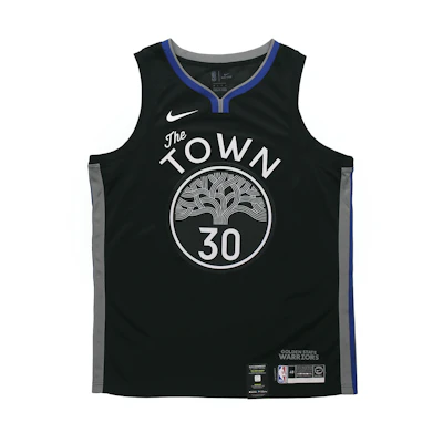 Nike NBA City Edition Jersey 2019-20 Golden State Warriors Stephen Curry #30 Black Tank. AV4638-014