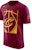 Nike x NBA Cleveland Cavaliers Dopamine T-Shirt Men's Casual Maroon Short Sleeve AJ2440-677