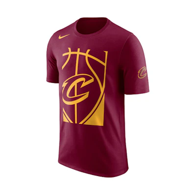 Nike NBA Cleveland Cavaliers Dopamine T-Shirt Men's Casual Maroon Short Sleeve AJ2440-677
