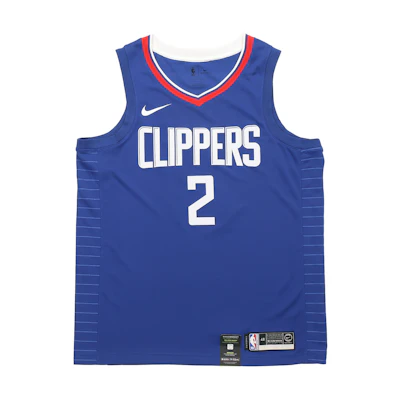 Nike NBA Clippers Kawhi Leonard #2 Blue Basketball Jersey Fan Edition Men's 864481-406