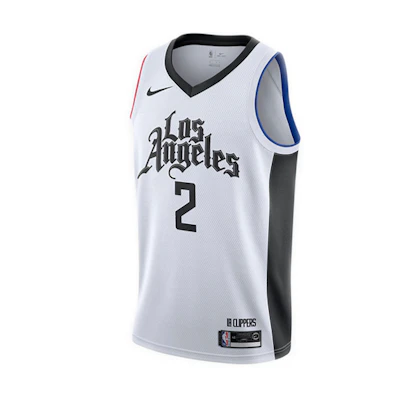 Nike NBA Clippers Kawhi Leonard #2 City Edition Basketball Jersey White (Men's) AV4644-102