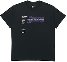 Nike x NBA Courtside Los Angeles Lakers Men's Black Short-Sleeve Training Tee CK8028-010 Nike x NBA Courtside Los Angeles Lakers Men's Black Short-Sleeve Training Tee CK8028-010