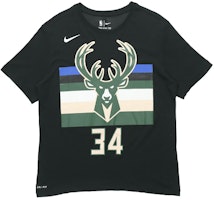 Nike x NBA DRI-FIT 19-20 Milwaukee Bucks Giannis 34 Graphic Tee Black BQ1547-024 Nike x NBA DRI-FIT 19-20 Milwaukee Bucks Giannis 34 Graphic Tee Black BQ1547-024