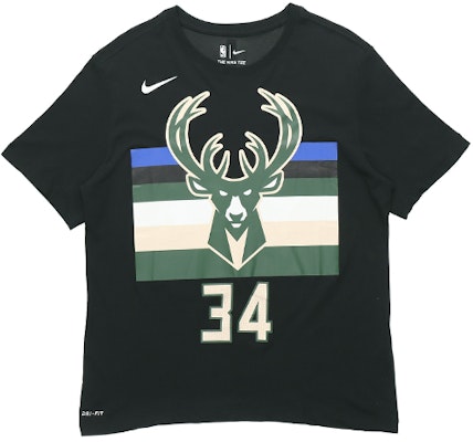 Nike x NBA DRI-FIT 19-20 Milwaukee Bucks Giannis 34 Graphic Tee Black BQ1547-024 Buy Nike x NBA DRI-FIT 19-20 Milwaukee Bucks Giannis 34 Graphic Tee Black BQ1547-024