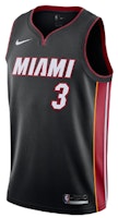 Nike x NBA Dwyane Wade Icon Edition Heat #3 Swingman Jersey Black Mens Fan Version 864487-025 Nike x NBA Dwyane Wade Icon Edition Heat #3 Swingman Jersey Black Mens Fan Version 864487-025